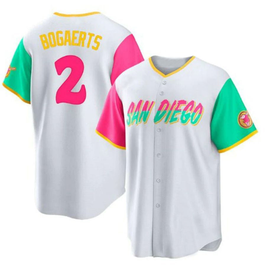 Custom #2 City Connect SD Baseball Shirt Top