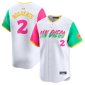 Custom #2 White City Connect SD Baseball Shirt Top