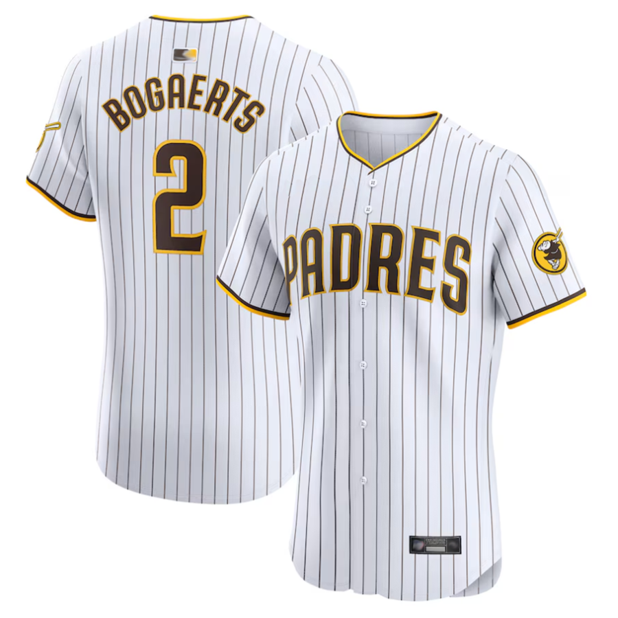 Custom #2 White SD Baseball Shirt Top
