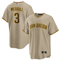 Custom #3 Brown SD Baseball Shirt Top