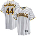 Custom #44 White SD Baseball Shirt Top