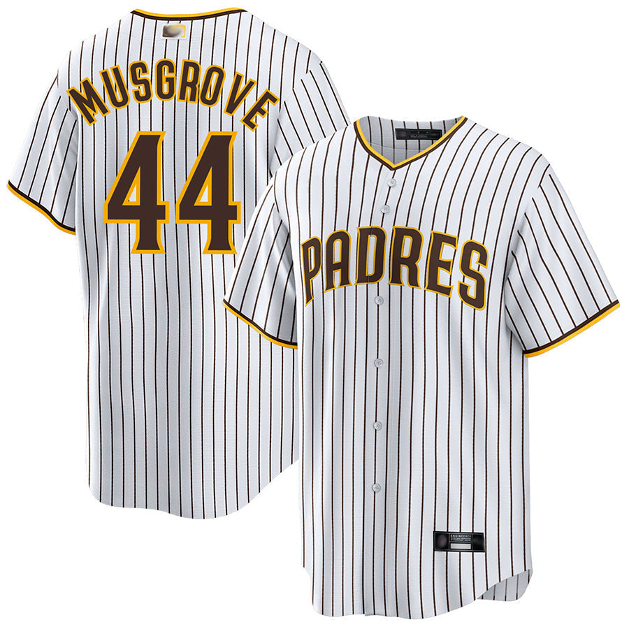 Custom #44 White SD Baseball Shirt Top