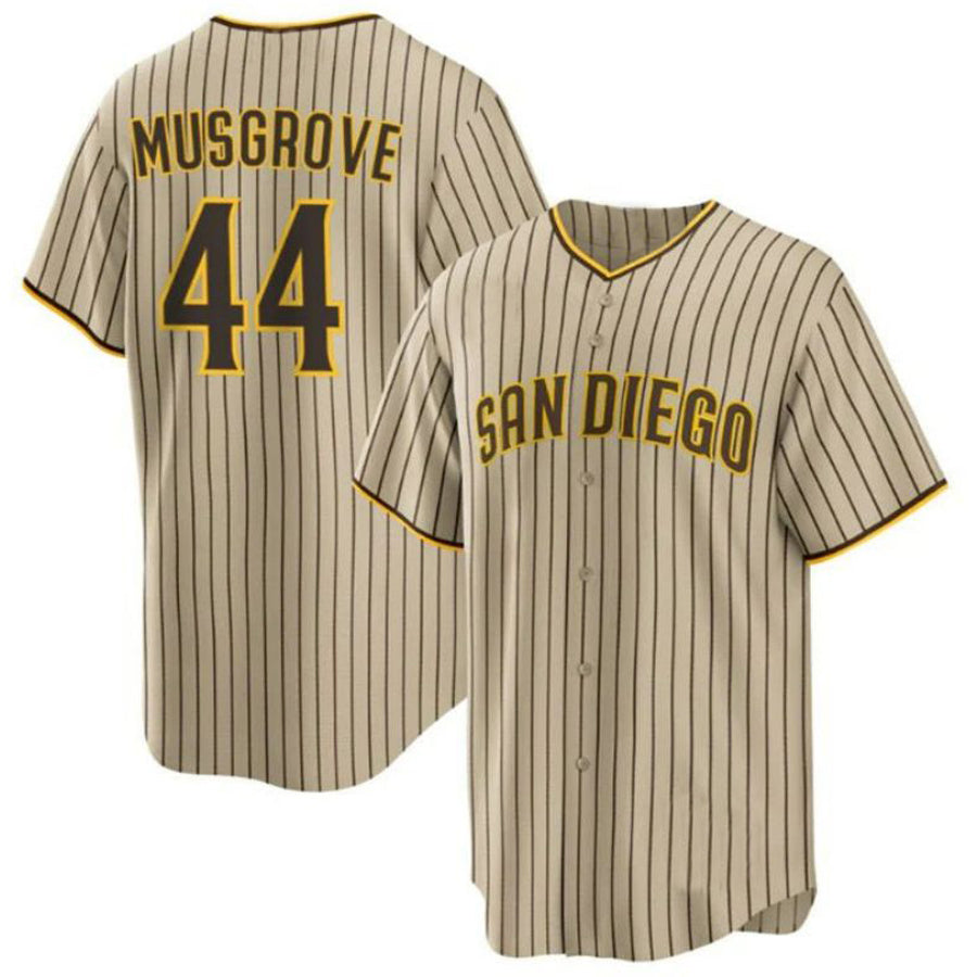 Custom #44 Brown SD Baseball Shirt Top