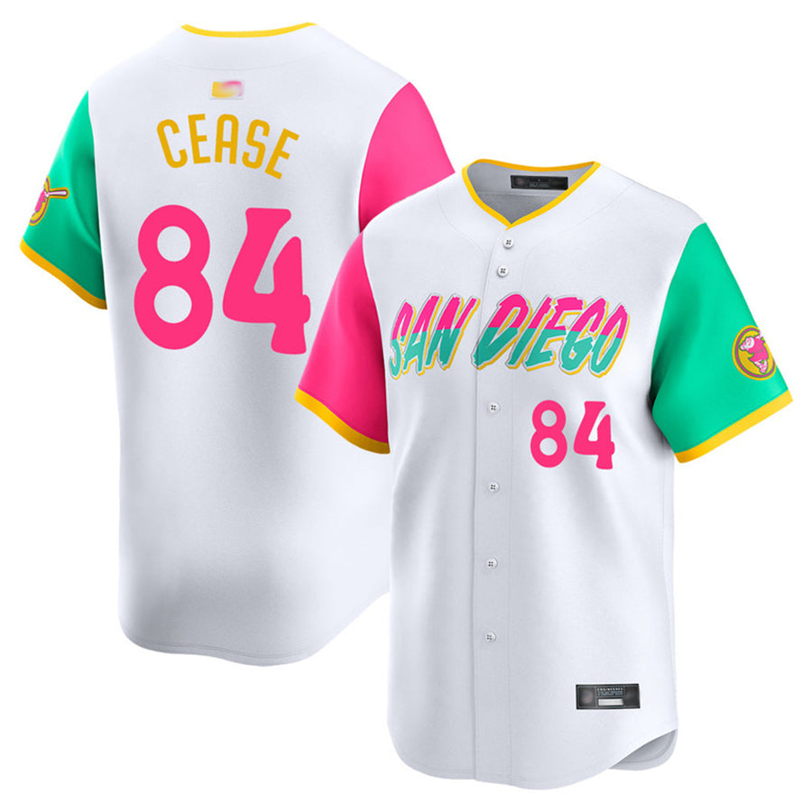 Custom #84 White City Connect SD Baseball Shirt Top