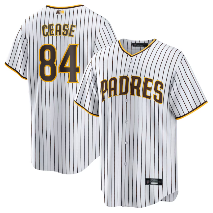 Custom #84 White SD Baseball Shirt Top