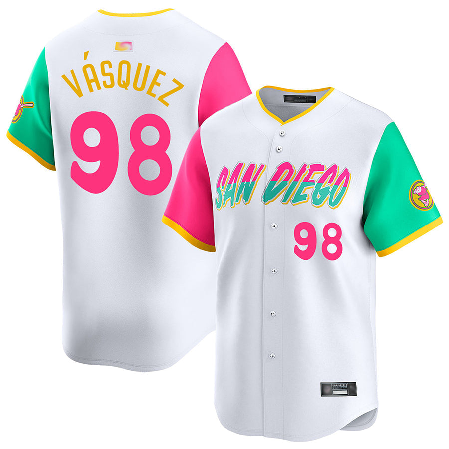 Custom #98 City Connect SD Baseball Shirt Top