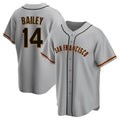 Custom #14 Gray SF Baseball Shirt Top