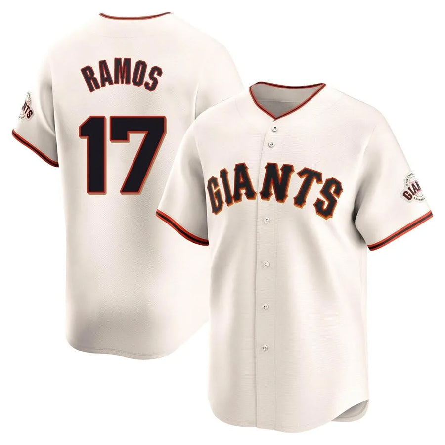 Custom #17 Cream SF Baseball Shirt Top