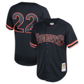 Custom #22 Black SF Baseball Shirt Top