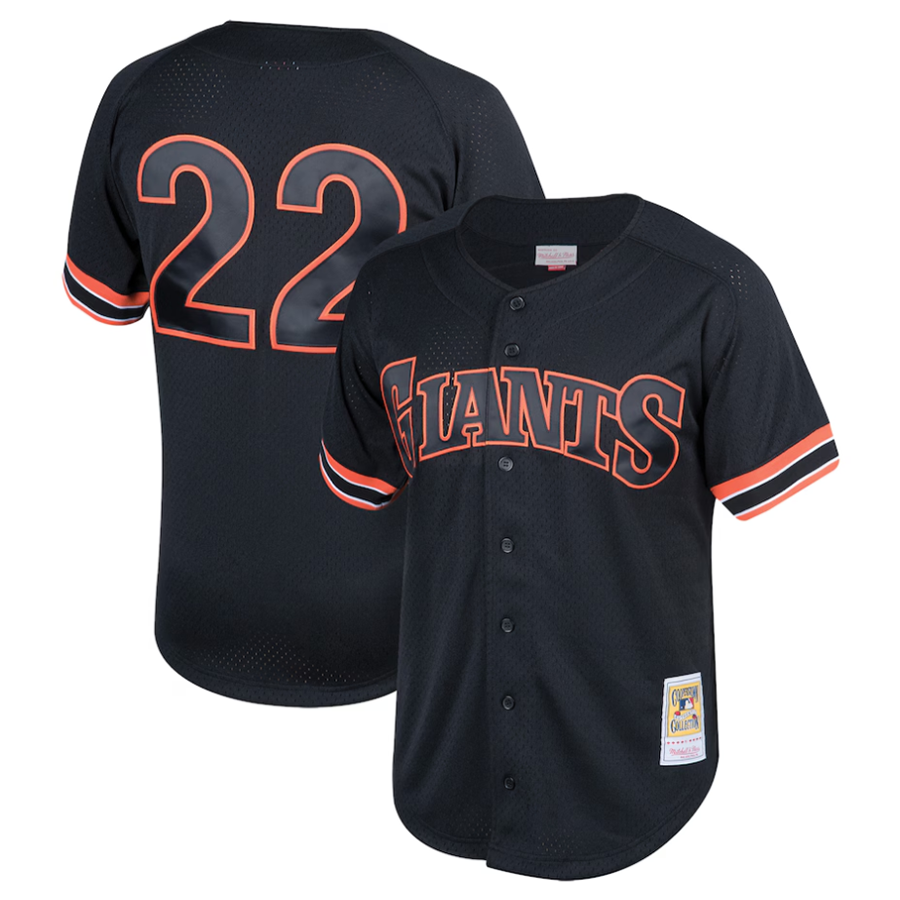 Custom #22 Black SF Baseball Shirt Top