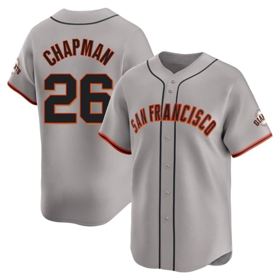 Custom #26 Gray SF Baseball Shirt Top