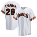 Custom #26 White City Connect SF Baseball Shirt Top