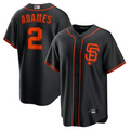 Custom #2 Black SF Baseball Shirt Top