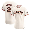 Custom #2 Cream SF Baseball Shirt Top