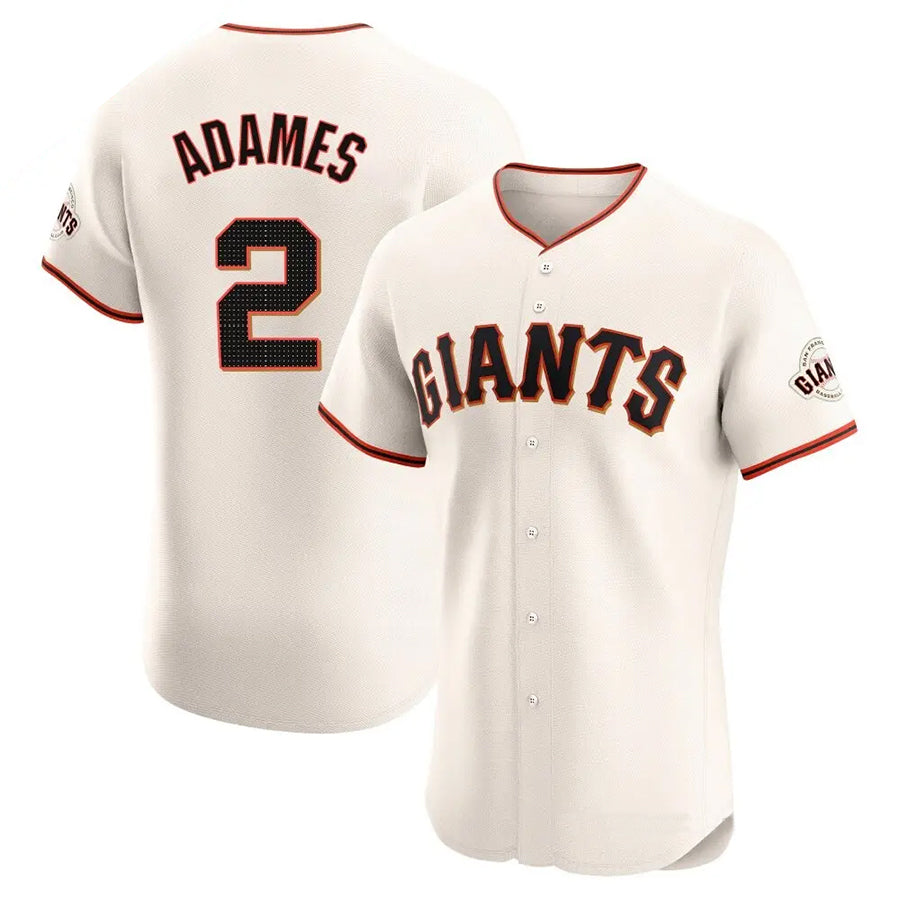 Custom #2 Cream SF Baseball Shirt Top