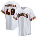 Custom #49 White City Connect SF Baseball Shirt Top