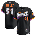 Custom #51 Black City Connect SF Baseball Shirt Top