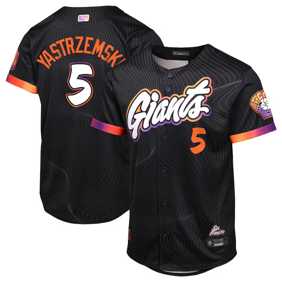 Custom #5 City Connect SF Baseball Shirt Top