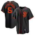 Custom #5 Black SF Baseball Shirt Top
