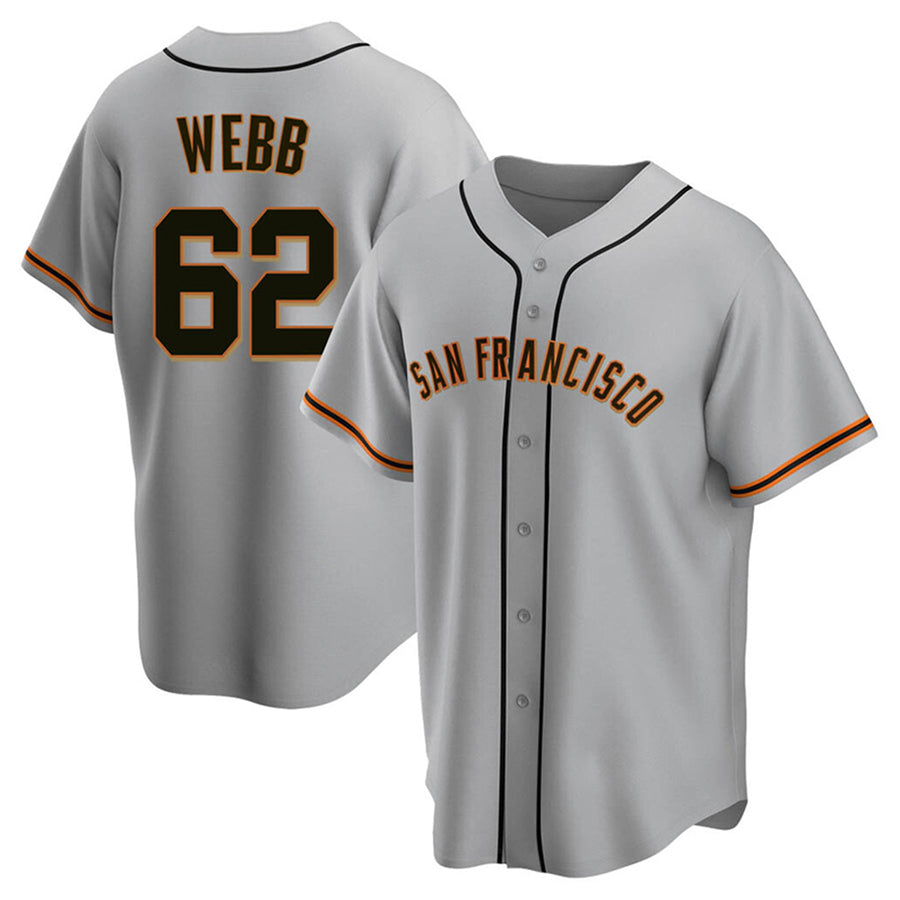 Custom #62 Gray SF Baseball Shirt Top