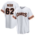 Custom #62 White City Connect SF Baseball Shirt Top