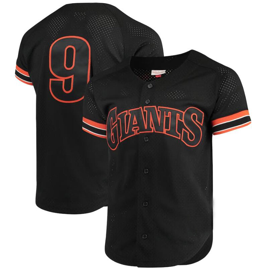 Custom #9 Black SF Baseball Shirt Top