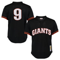 Custom #9 Black SF Baseball Shirt Top
