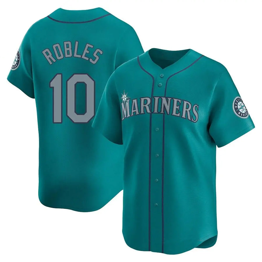 Custom #10 Teal SEA Baseball Shirt Top