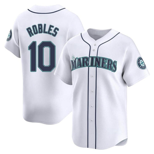 Custom #10 White SEA Baseball Shirt Top