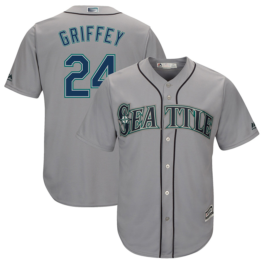Custom #24 Gray SEA Baseball Shirt Top