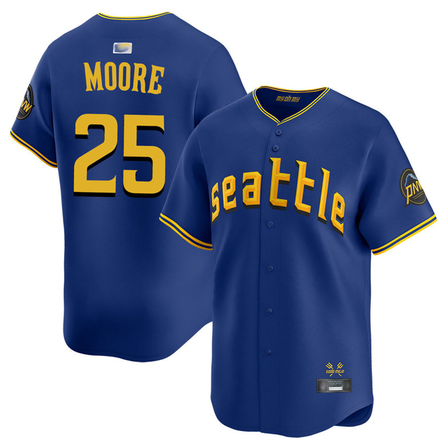 Custom #25 Royal City Connect SEA Baseball Shirt Top