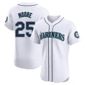 Custom #25 White SEA Baseball Shirt Top