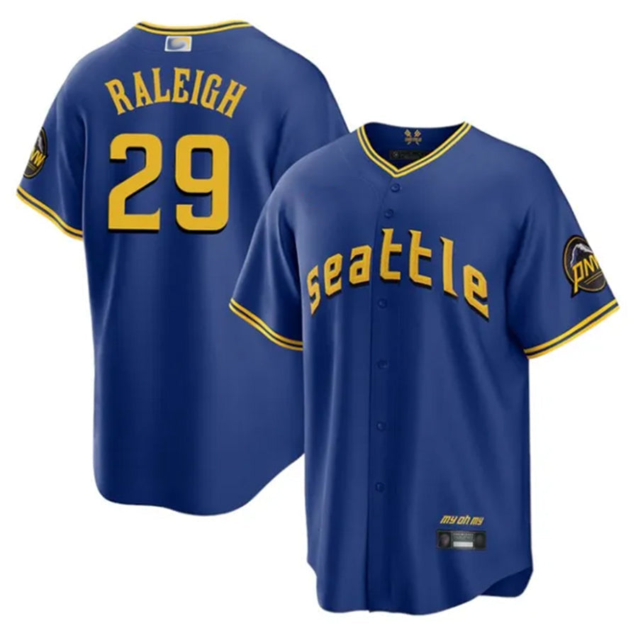 Custom #29 Royal City Connect SEA Baseball Shirt Top