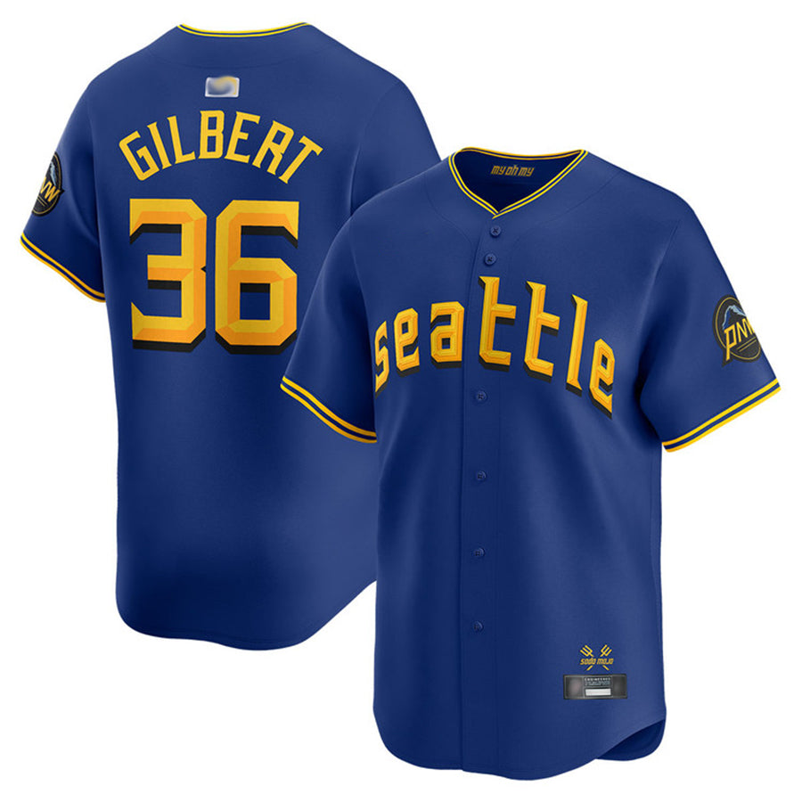 Custom #36 Royal City Connect SEA Baseball Shirt Top