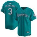 Custom #3 Navy All Star SEA Baseball Shirt Top