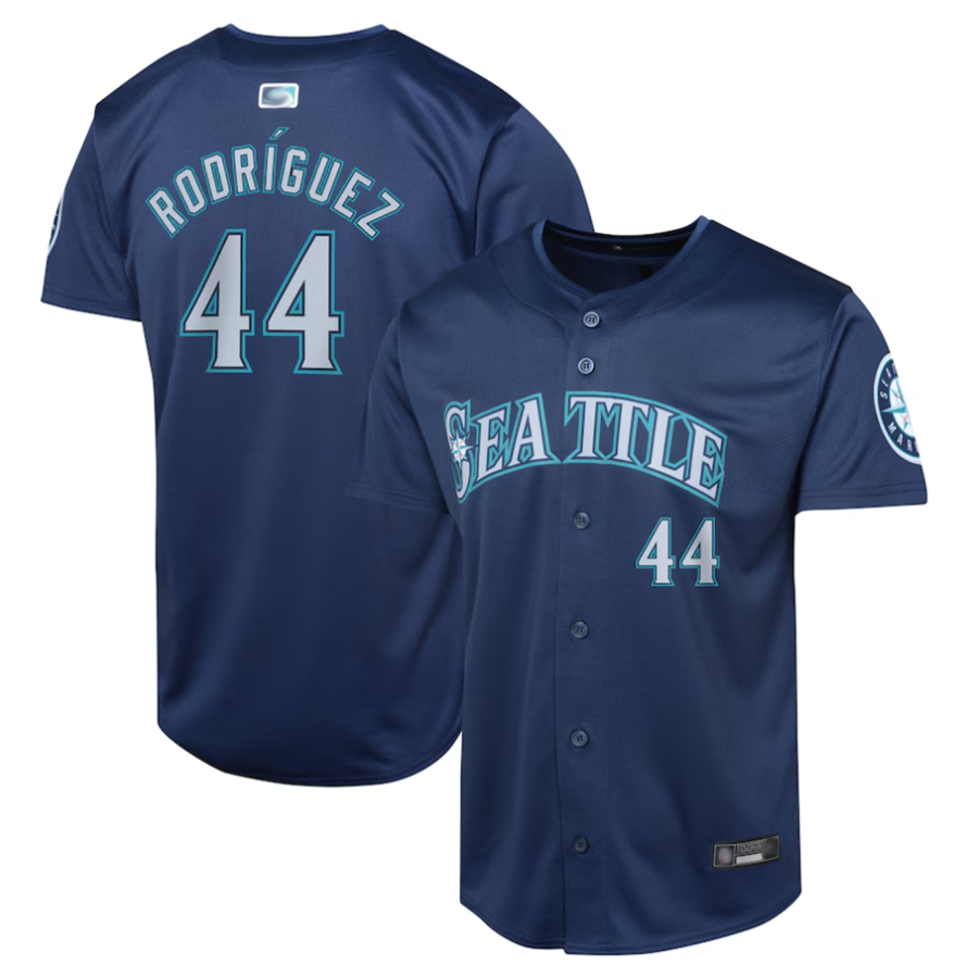Custom #44 Navy SEA Baseball Shirt Top