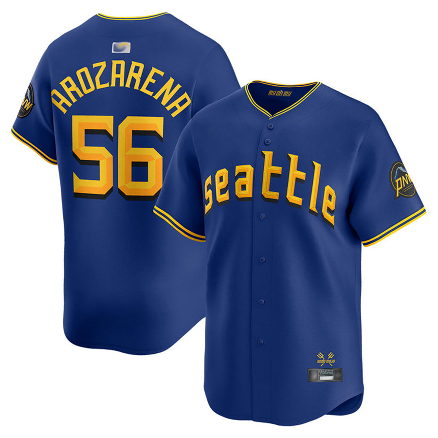 Custom #56 City Connect SEA Baseball Shirt Top