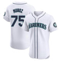 Custom #75 White SEA Baseball Shirt Top