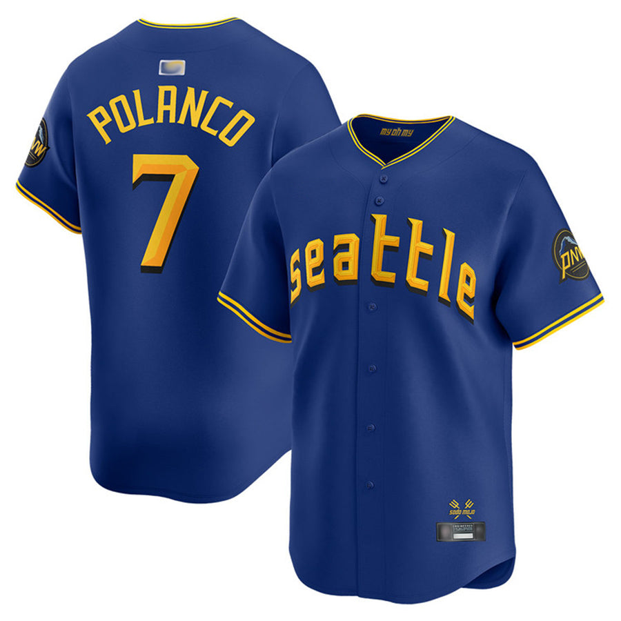 Custom #7 City Connect SEA Baseball Shirt Top