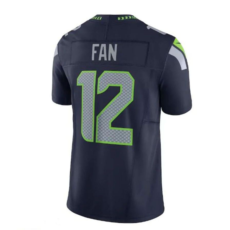 Custom #12 Navy SEA Football Shirt Top