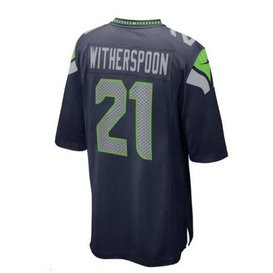 Custom #21 Navy SEA Football Shirt Top