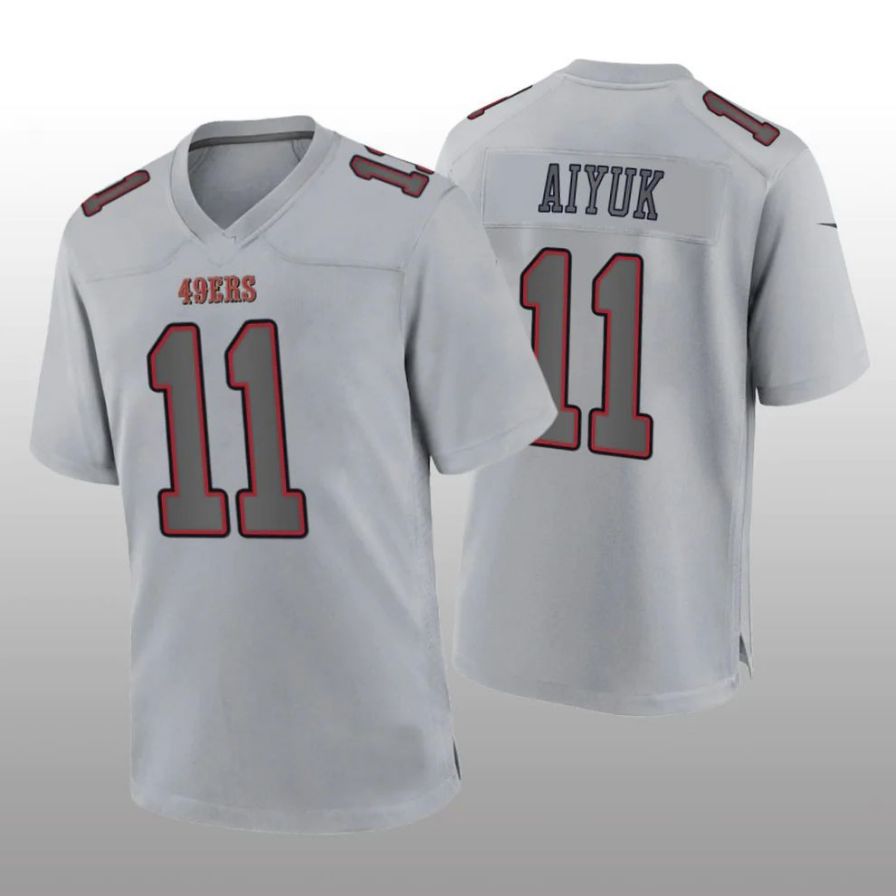 Custom #11 Gray SF Football Shirt Top