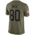 Custom #80 Olive SF Football Shirt Top