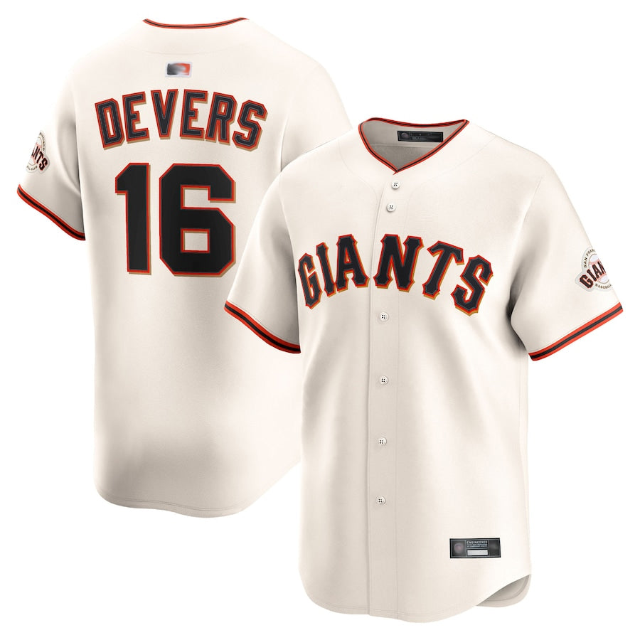 Custom #16 Cream SF Baseball Shirt Top