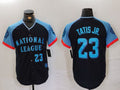 Custom #23 Navy All Star SD Baseball Shirt Top
