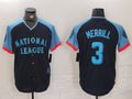 Custom #3 Navy All Star SD Baseball Shirt Top