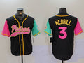 Custom #3 Black City Connect SD Baseball Shirt Top