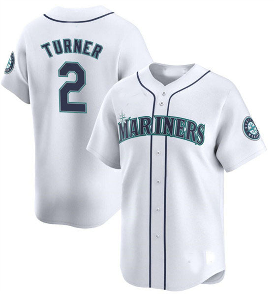 Custom #2 White SEA Baseball Shirt Top