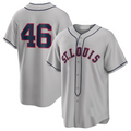 Custom #46 Gray STL Baseball Shirt Top
