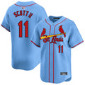 Custom #11 Light Blue STL Baseball Shirt Top